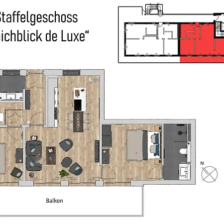 Apartmenthaus Vor Den Halligen Deichblick De Luxe Nordstrand